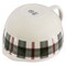 Martha Stewart 3 Piece Holiday Plaid Stoneware 3.4qt Batter Bowl Set with Silicone Spatulas in White 140241.03 - alternate 5