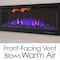 Northwest 60in Wall Mounted Electric Fireplace Recessed Heater with Front Vent, Remote, LED Flames 80-EFFV-6 - alternate 5
