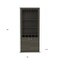 Homeroots 26in Dark Brown Laminate Bar Cabinet With Four Shelves 477752 - alternate 4
