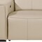 Homeroots 104" Beige Top Grain Leather Reclining Metal USB Sofa 720435 - alternate 7