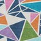 Homeroots 3' X 5' Dark Blue Green And Pink Geometric Washable Indoor Outdoor Area Rug 600408 - alternate 8