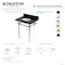 Kingston Brass 30" Black Granite Console Sink with Brass Legs, 8-Inch, 3-Hole, Black Granite/Brushed Nickel KVPK30KB8 - alternate 3