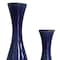 Homeroots Set of Two Cobalt Cylinder Ceramic Table Vase, 2PK 384165 - alternate 6