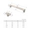 Sapphire Geiger Series 3-3/4 in. 96 mm Center-to-Center Modern Satin Nickel Cabinet Hardware Handle/Pull, 5PK SP-3771-96-SN-5 - alternate 3