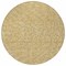 Homeroots 8' Gold Gray And Ivory Round Polka Dot Washable Indoor Outdoor Area Rug 599042 - alternate 8