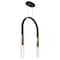 Cwi Lighting Curva Integrated LED 22in Black Chandelier with Handcrafted Glass 1725P22-2-101 - alternate 7
