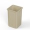 Regal Altair 19 Gallon Square Beige Plastic Trash Can, Space-Saving Design ZR-TC-100-SQ19BG - alternate 1