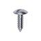 Auveco #14 x 3/4in Slotted Truss Head License Plate Screw Zinc, 100PK 9603 - alternate 1