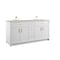 James Martin Vanities Bellshire 72" Double Vanity, Bright White w/ 3 CM Siberian Silestone Top 660-V72-BW-3SFR - alternate 5