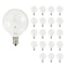 Bulbrite G16.5 Krystal Touch Krypton Bulb, Candelabra Screw Base E12, 25W, Clear, 20PK 861255 - alternate 1