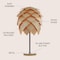 Jonathan Y Simon 20.5" Pinecone Wood/Metal LED Table Lamp, Natural/Black JYL6123A - alternate 7
