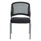 Office Star Products ProGrid Titanium & Black Visitors Chair, Straight Legs, Freeflex Coal 86724R-30 - alternate 4