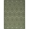 Homeroots 4' X 6' Dark Green And Light Green Geometric Indoor Outdoor Area Rug 556274 - alternate 7
