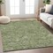Homeroots 3' X 5' Olive Green And Light Green Floral Washable Indoor Outdoor Area Rug 594647 - alternate 5