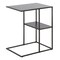 Homeroots 24" Gray Steel End Table With Shelf 543837 - alternate 7