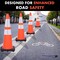 Traffic Kontrol 36in Traffic Safety Cone, 12 Lbs, Orange, 6in + 4in Hi Intensity Reflective Collars, 3PK TKTC-36-12-OR-2C-3 - alternate 5