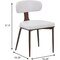 Leisuremod Dilenny Faux Leather Dining Chair - Modern Padded Side Chair with Steel Legs DC49CR - alternate 8