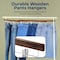 Serenelife Skirt and Pant Hanger with Adjustable Non-Slip Steel Clips, Premium Wooden, 360 degrees, 10PK SLWPHBR10 - alternate 4