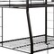 Homeroots Black Twin Over Full Bunk Bed 285321 - alternate 5