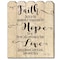 Homeroots Faith Hope Love Unframed Print Wall Art 404801 - alternate 1