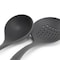 Oster Ridgecrest 2 Piece Silicone Kitchen Tool Skimmer and Ladle Set in Gray 143734.02 - alternate 4