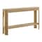 Alaterre Furniture Fluted Solid Wood Console Table 56 in Modern Entryway Table with Storage Shelf AFTBL-008 - alternate 5