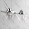 Jonathan Y Orleans 16.75" 2-Light Iron/Glass schoolhouse LED Vanity Light, Chrome JYL3531A - alternate 10