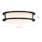 Designers Fountain 12 in. Modern Matte Black Selectable 5 CCT Integrated LED Flush Mount for Bedrooms EV1412C5D-43 - alternate 5