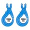 Mytee Products 2PK 3/8in G100 Clevis Self-Locking Hook for 3/8in Lifting Chains, Wire Ropes, 2PK SLH38-G100x2 - alternate 8