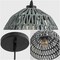 Jonathan Y Campana 10.25" 1-Light Bohemian Modern Woven Rope/Iron LED Pendant, Gray JYL6513D - alternate 7