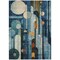 Homeroots 9' X 12' Blue Ivory And Copper Geometric Washable Indoor Outdoor Area Rug 604504 - alternate 6