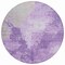 Homeroots 8' Plum And Purple Round Abstract Washable Indoor Outdoor Area Rug 616324 - alternate 6