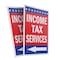 Signmission Income Tax Servies With Arrow, Plastic Signs Only 24 Inch x 36 Inch, Corrugated Plastic, 2PK CSB-2436-2PACK-IncomeTaxServiesWithArrow - alternate 1
