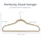 Serenelife Velvet Hangers, Non-Slip, 360 Deg Swivel Hook, Ultra-Thin, Lightweight Velvet Hangers, Ivory, 50PK SLHVELIVOR50 - alternate 5