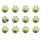 Homeroots Set of Twelve Yellow Green And Silver Floral Ceramic Drawer Pull Knobs, 12PK 321685 - alternate 5
