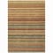 Homeroots 8' X 10' Coral Gold And Green Striped Washable Indoor Outdoor Area Rug 577772 - alternate 8