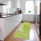 Homeroots 8' Runner Green Abstract Washable Non Skid Indoor Outdoor Runner Rug 559740 - alternate 5