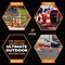 Xpose Safety 28 Inch Multipurpose PVC Orange Traffic  Cone with 6in & 4in Reflective Collars, 10 lb base OTC28-64-10L-1-X - alternate 5