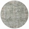 Homeroots 8' Pewter And Ivory Round Abstract Washable Indoor Outdoor Area Rug 615448 - alternate 4