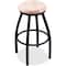 Holland Bar Stool Co 30" Swivel Bar Stool, Black Wrinkle, Nat Maple Seat 80230BWNatMpl - alternate 1