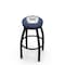 Holland Bar Stool Co 30" Blk Wrinkle Butler Swivel Bar Stool, Accent Ring L8B2B30Butler - alternate 1