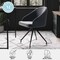 Martha Stewart Sora Upholstered Stationary Office Chair in Gray/Oil Rubbed Bronze CH-222119-GY-BK-MS - alternate 8
