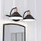 Vaxcel Akron 2 Light Matte Black with Gold Brass Accents Industrial Bathroom Vanity Wall Fixture W0435 - alternate 1