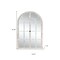 Homeroots 36" White Arch Wood Framed Standing Mirror 565123 - alternate 4