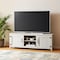 Homeroots 70" Gray Wood Enclosed and Open Storage TV Stand 632589 - alternate 1