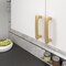 Richelieu 3 3/4-inch (96 mm) Center to Center Champagne Bronze Contemporary Cabinet Pull BP734596CHBRZ - alternate 6