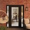 Vdomdoors Front Exterior Prehung Metal-Plastic Door Clear Glass / MANUX 8666 Matte Black / Office Commercial MANUX8666EXD-BLK-W16+30+16xH80-LH-I - alternate 4