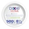 Dixie Disp Paper Plate, 8 1/2", Wht, SXP9W, PK500 SXP9W - alternate 1