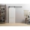 Sartodoors Barn Door 32 x 96 inches, Louver 3388 Primed Wh1te, 6.6FT Rail Track Hardware Set, Louvered Inter LOUVER3388BD-B-PRI-1896 - alternate 5