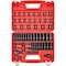 Vevor 3/8 in Drive Impact Socket Set 50 Piece SAE 5/16 to 3/4 in Metric 8-22 mm, 50PK 69300005 - alternate 1